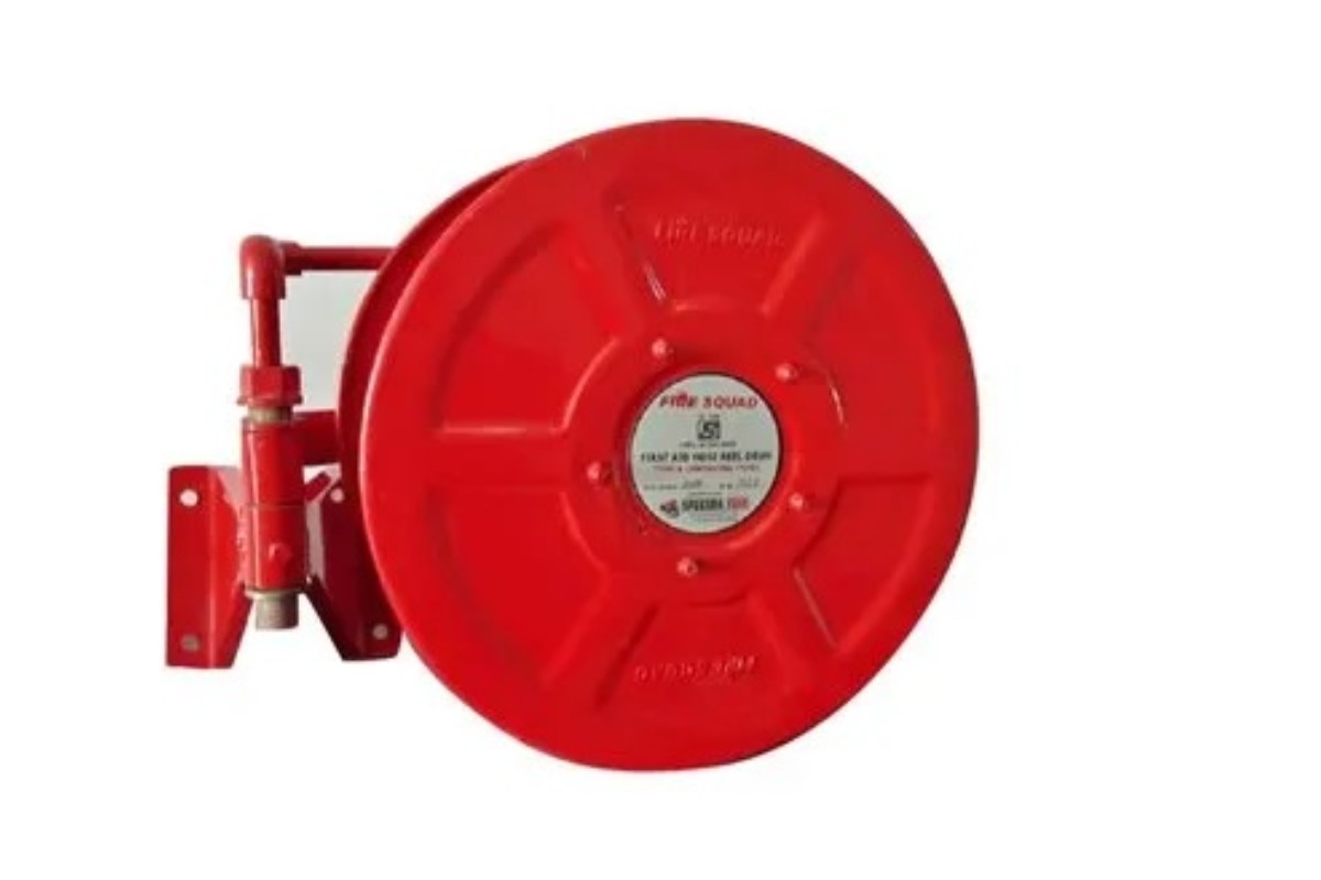 safepro hose reel drum indian type 30 mtr complete set hose reel drum